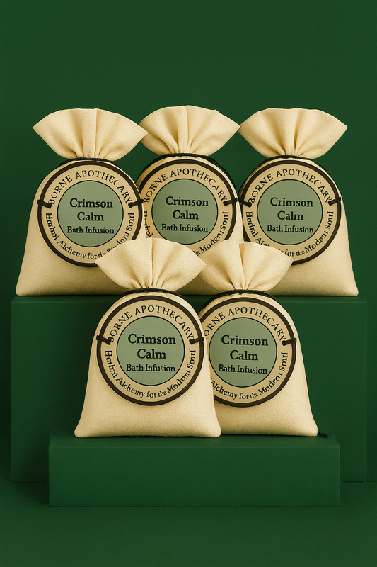 Crimson Calm Bath Infusion – Bundle of 5 Pouches | Borne Apothecary