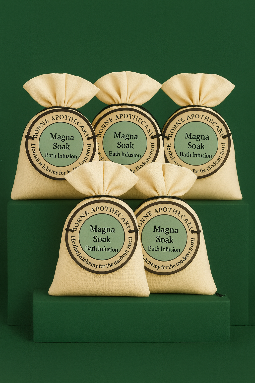 Magna Soak Bath Infusion – Bundle of 5 Pouches | Borne Apothecary